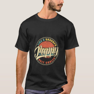 Womens Pappy Like A Grandpa Only Cooler Vintage Re T-Shirt