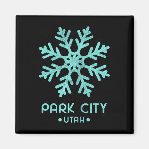 Womens Park City Utah Skiing Magnet