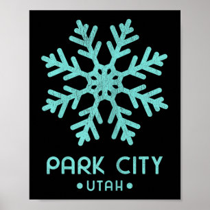 Womens Park City Utah Skiing Poster
