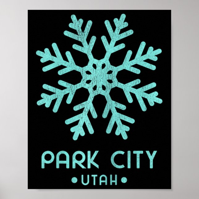 Womens Park City Utah Skiing  Poster (Front)