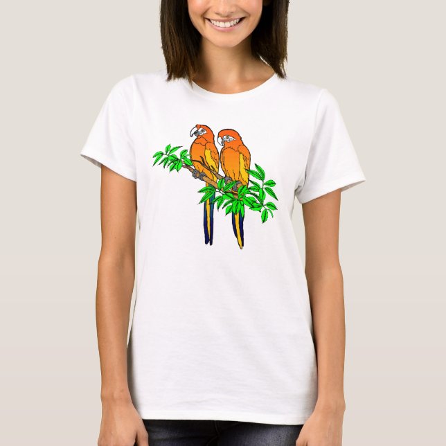Womens Parrot T-Shirt (Front)