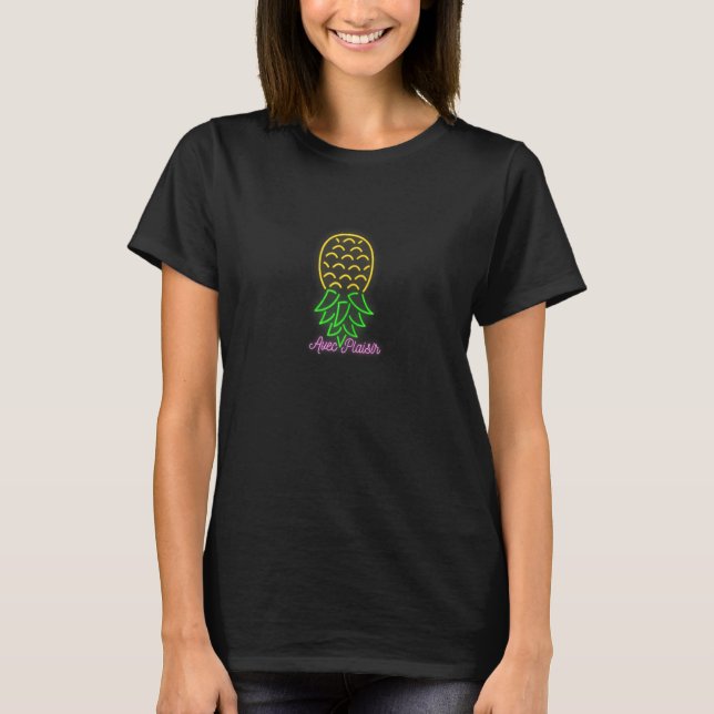 Womens Party Mode Upside Down Pineapple Swinger Va T-Shirt (Front)
