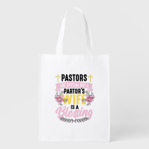 Womens Pastor Wife Appreciation Church Christian P Reusable Grocery Bag