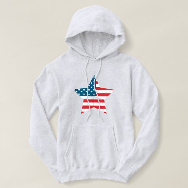 Women's Patriotic Hoodie (Design Front)