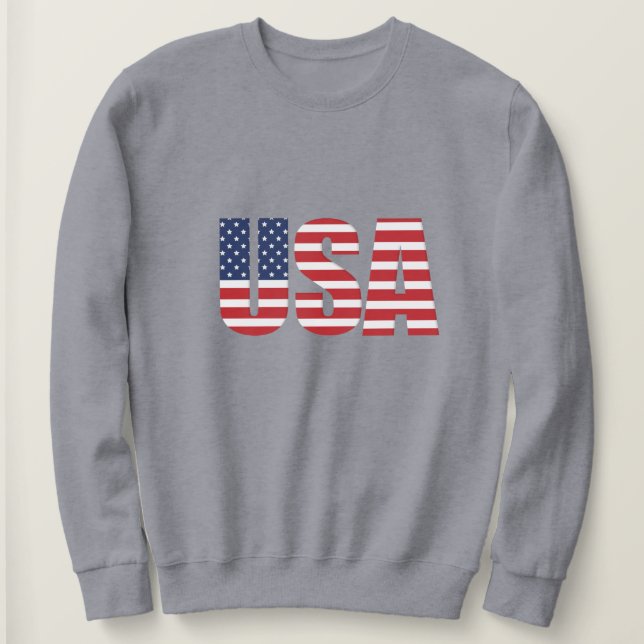 Women's Patriotic Pullover Sweatshirt (Design Front)