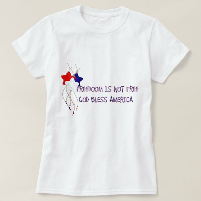 WOMENS PATRIOTIC T-SHIRT (Design Front)