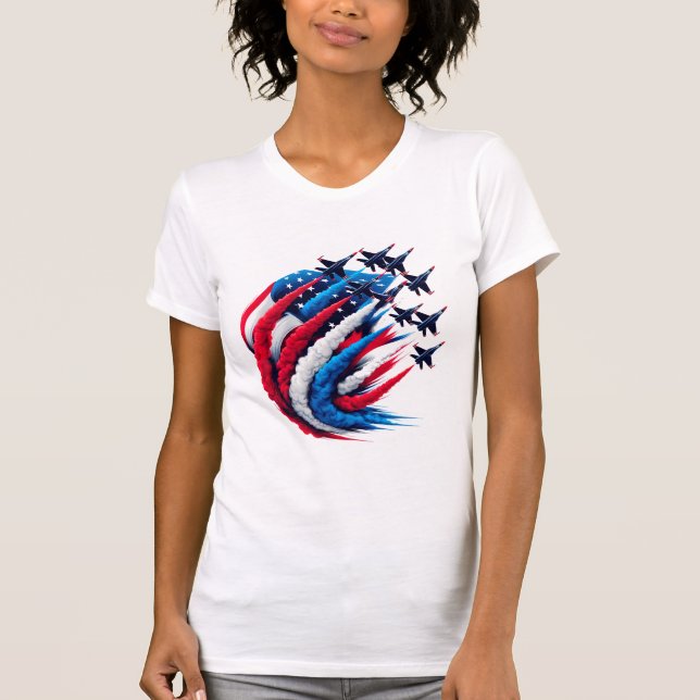 Women's Patriotic T-Shirt (Front)