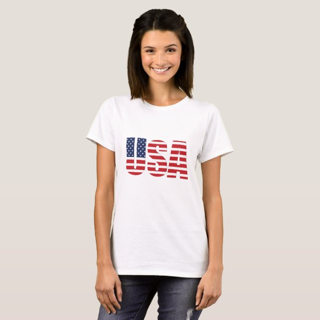 Women's Patriotic T-shirt (Front Full)