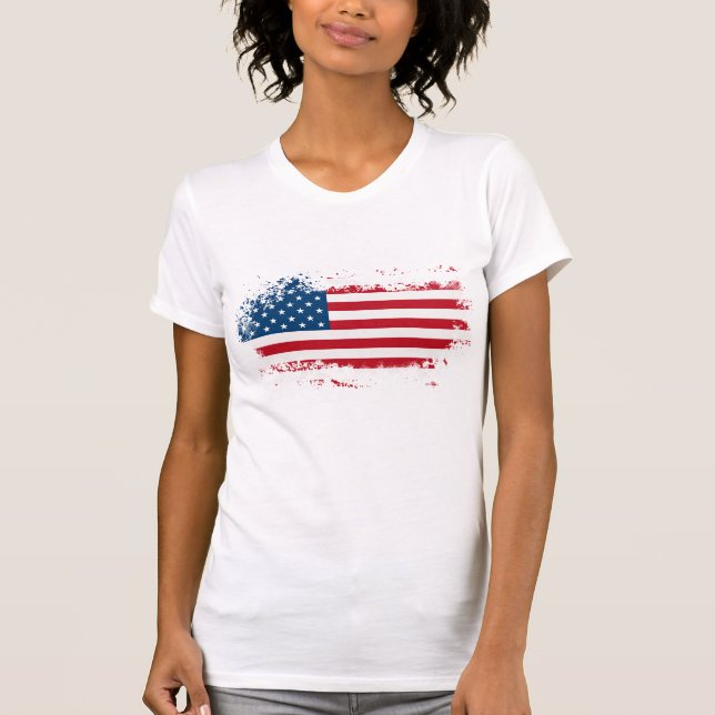 Women's Patriotic T-Shirt (Front)
