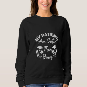 Womens Pediatrics Peds Nurse Rn Funny Flowers Heal Sweatshirt