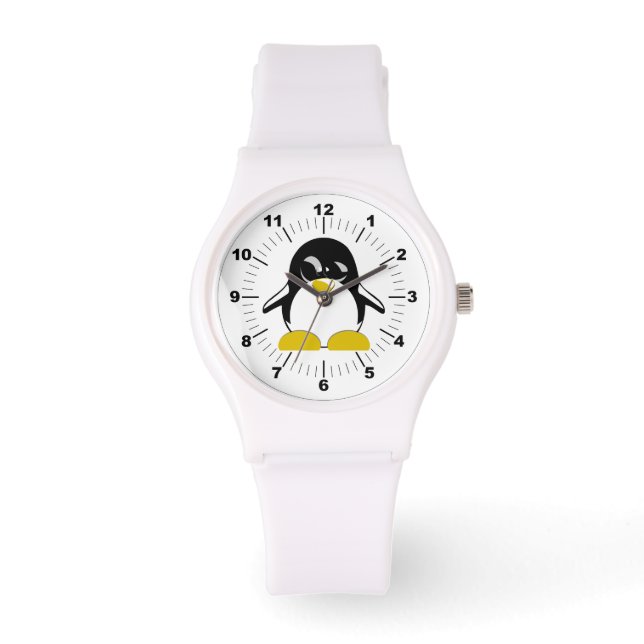 Women's Penguin Sporty White Silicon Watch Penguin