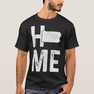 Womens Pennsylvania Home Vintage State Map Pride G T-Shirt