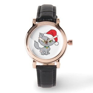 Women's Perfect Square Black Leather Strap Watch