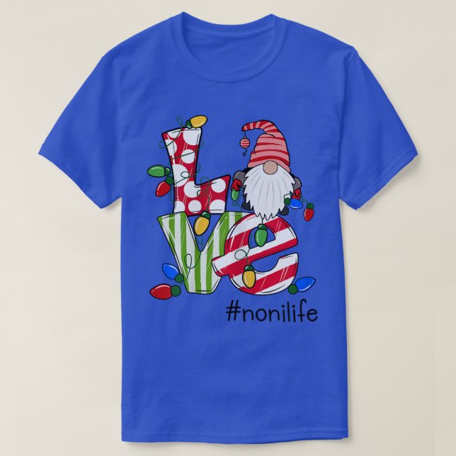 Womens Personalized Love Nonilife Candy Gnome Chri T-Shirt (Design Front)