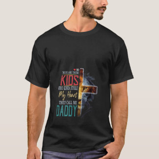 Womens Personalized They Call Me Daddy Jesus Cross T-Shirt