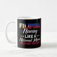 Womens Philippine Flag Filipina Nanay Mom Pinay Fi