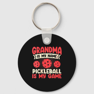 Womens pickle ball grandma is name pickleball keychain