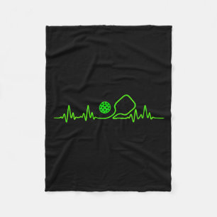 Women's pickleball art for men women pickle ball fleece blanket