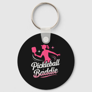 Womens pickleball baddie sassy sport lover keychain