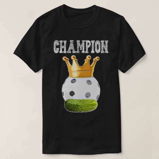 Womens Pickleball Champion  Pickleball Trophy Gift T-Shirt (Design Front)