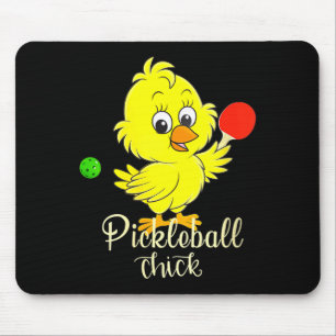 Womens pickleball chick funny pickle ball mouse pad