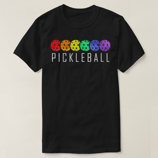Womens Pickleball Funny Paddle Sports Player Retro T-Shirt (Design Front)