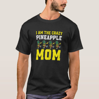 Womens  Pineapple Mom Apparel Aloha Hawaii Beaches T-Shirt