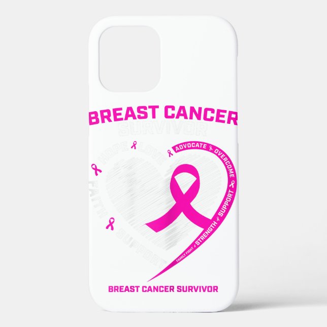Womens Pink Breast Cancer Survivor Gifts Women Mom Case-Mate iPhone Case (Back)