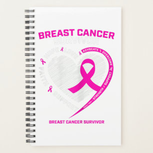 Womens Pink Breast Cancer Survivor Gifts Women Mom Planner