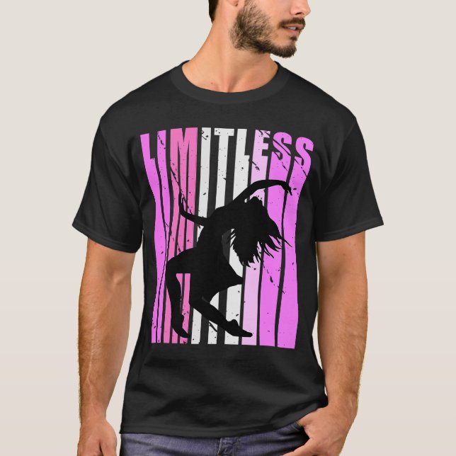 Womens Pink Limitless Dance Birthday Inspiring Cut T-Shirt (Front)