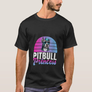Womens Pitbull Princess Pitbull V Neck  T-Shirt