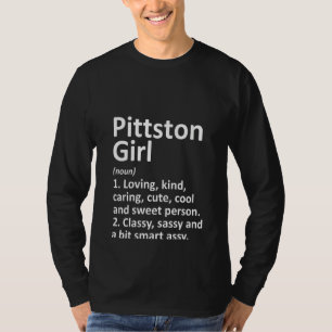 Womens PITTSTON GIRL PA PENNSYLVANIA Funny City Ho T-Shirt