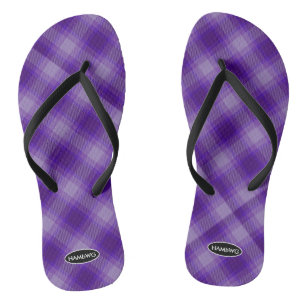 Women's Plaid Flip-flops HAMbWG Kid's Flip Flops