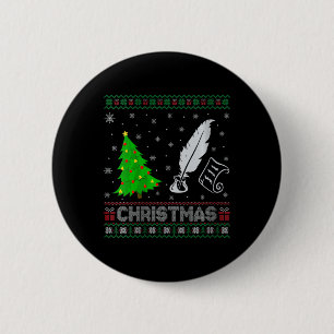 Womens Poetry Xmas Tree Lighting Ugly Christmas Sw 2 Inch Round Button