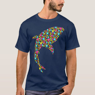 Womens Polka Dot Shark International Dot Day VNeck T-Shirt