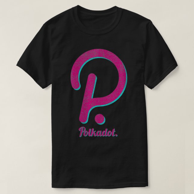 Womens Polkadot Crypto Coin, DeFi Altcoin, Ethereu T-Shirt (Design Front)