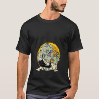 Womens Polkadot Zombie Dollar Ben Franklin Hodl DO T-Shirt