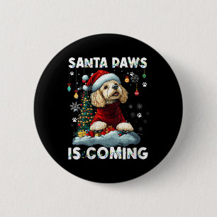 Womens Poodle Christmas Tree Lights Decorations Do 2 Inch Round Button