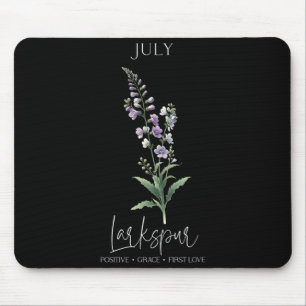 Womens Positive Quote Flower Birthday Floral Birth Mouse Pad