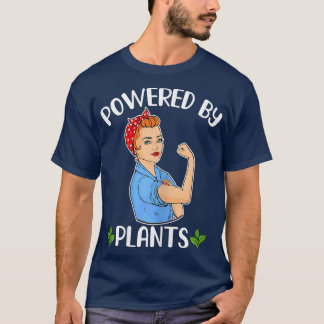 Womens Powered By Plants Vegan Vegetarian Plant Ba T-Shirt