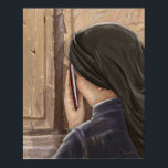 Women's Prayer Western Wall Jerusalem Israel Paint Poster<br><div class="desc">Prayer, Western Wall KOTEL Jerusalem Old City Israel Art Oil Painting. Jewish Woman praying at the Western Wall, Women's prayer, Mother's prayer (Wailing Wall, Kotel) Jerusalem, Israel. Jewish Holiday, Rosh Hashanah, Sukkot, Yom Kippur, Hanukkah, Purim, Passover, Shavuot, Wedding Day, Bar Mitzvah, Bat Mitzvah, Jerusalem Day, Drawing, Hand Drawn, Art, Oil,...</div>