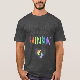 Womens Pregnancy Gift From God Then He Sent A Rai T-Shirt