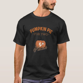 Womens Pregnancy reveal cute baby pumpkin feet T-Shirt