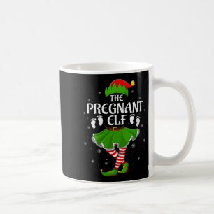 Womens Pregnant Elf Christmas Family Girls Women E Coffee Mug