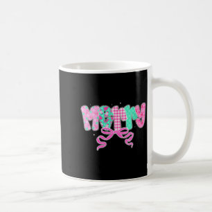 Womens Preppy Coquette Merry Bow Vintage Retro Chr Coffee Mug