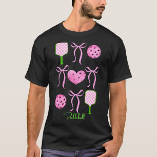 Women's preppy pink pickleball shirt girls love