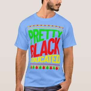 Womens Pretty Black Educated Nurse Teacher Black H T-Shirt