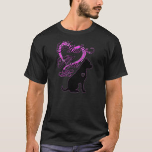 Womens Pretty Pitbull Mom Premium T-Shirt