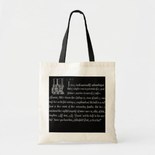 Womens Pride and Prejudice Book Jane Austen  Tote Bag