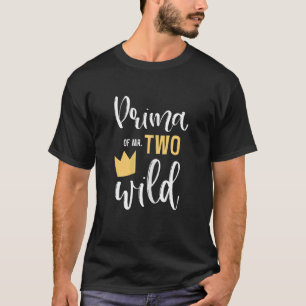 Womens Prima Of Two Wild 2nd Birthday Party Things T-Shirt
